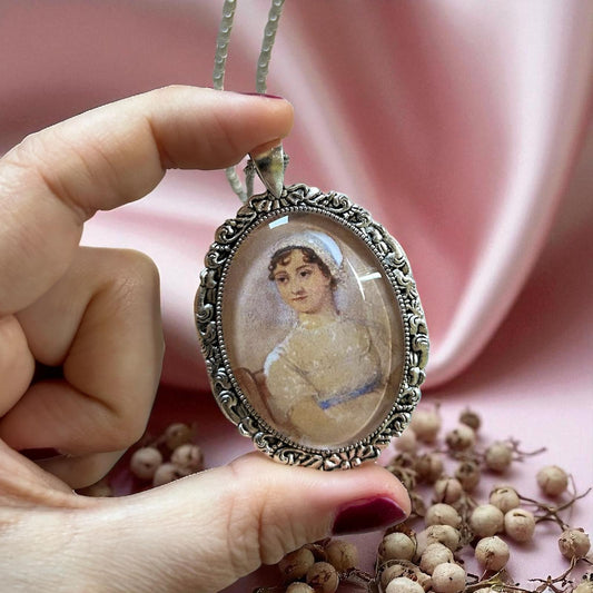 Jane Austen ritratto - Collana grande - Lady Nostalgia