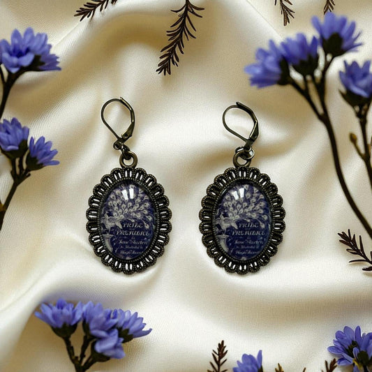 Orecchini Jane Austen Orgoglio e Pregiudizio Bronzo - Lady Nostalgia