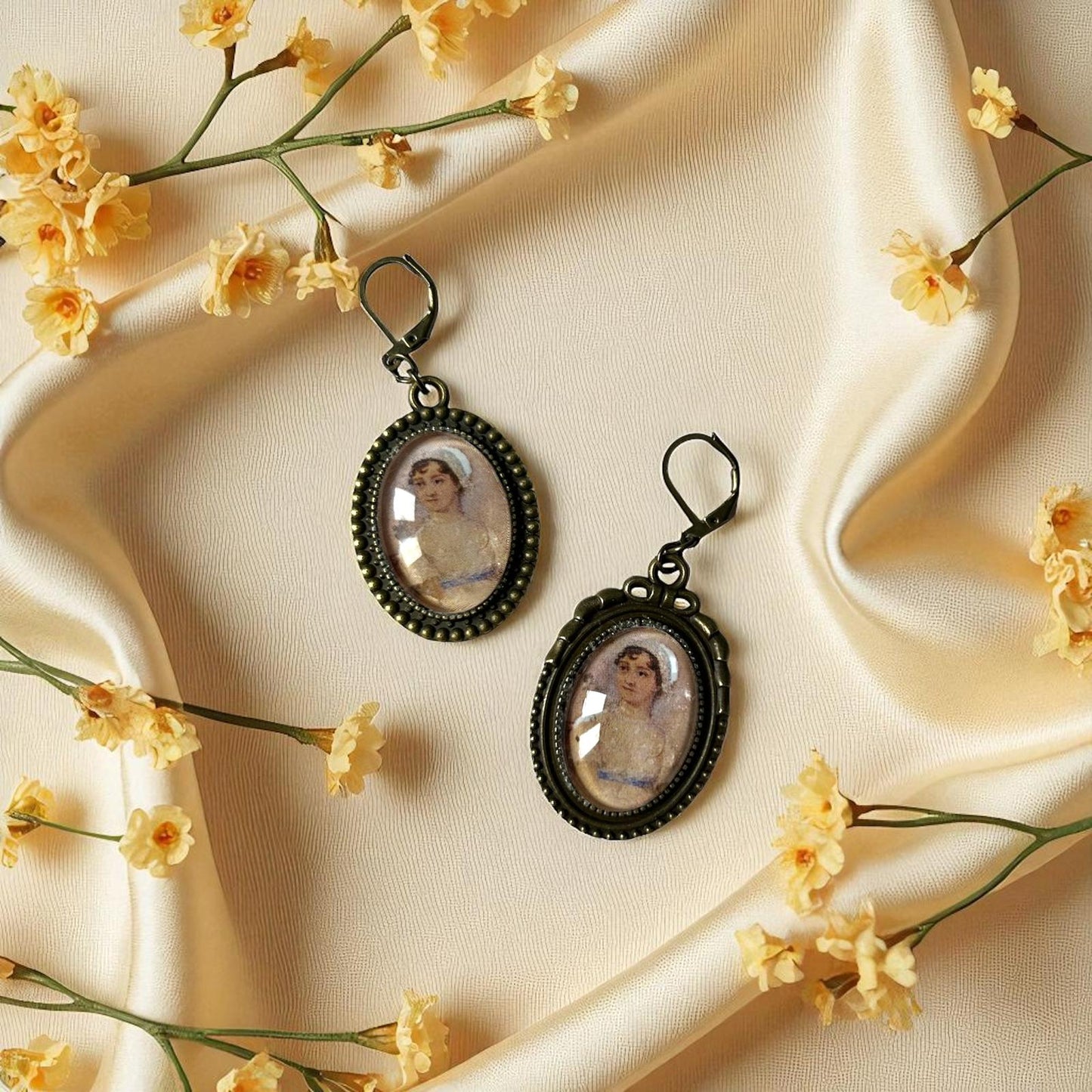 Orecchini Jane Austen Ritratto - Lady Nostalgia