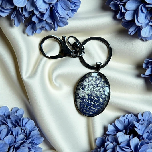Portachiavi Jane Austen Orgoglio e Pregiudizio Peacock - Lady Nostalgia