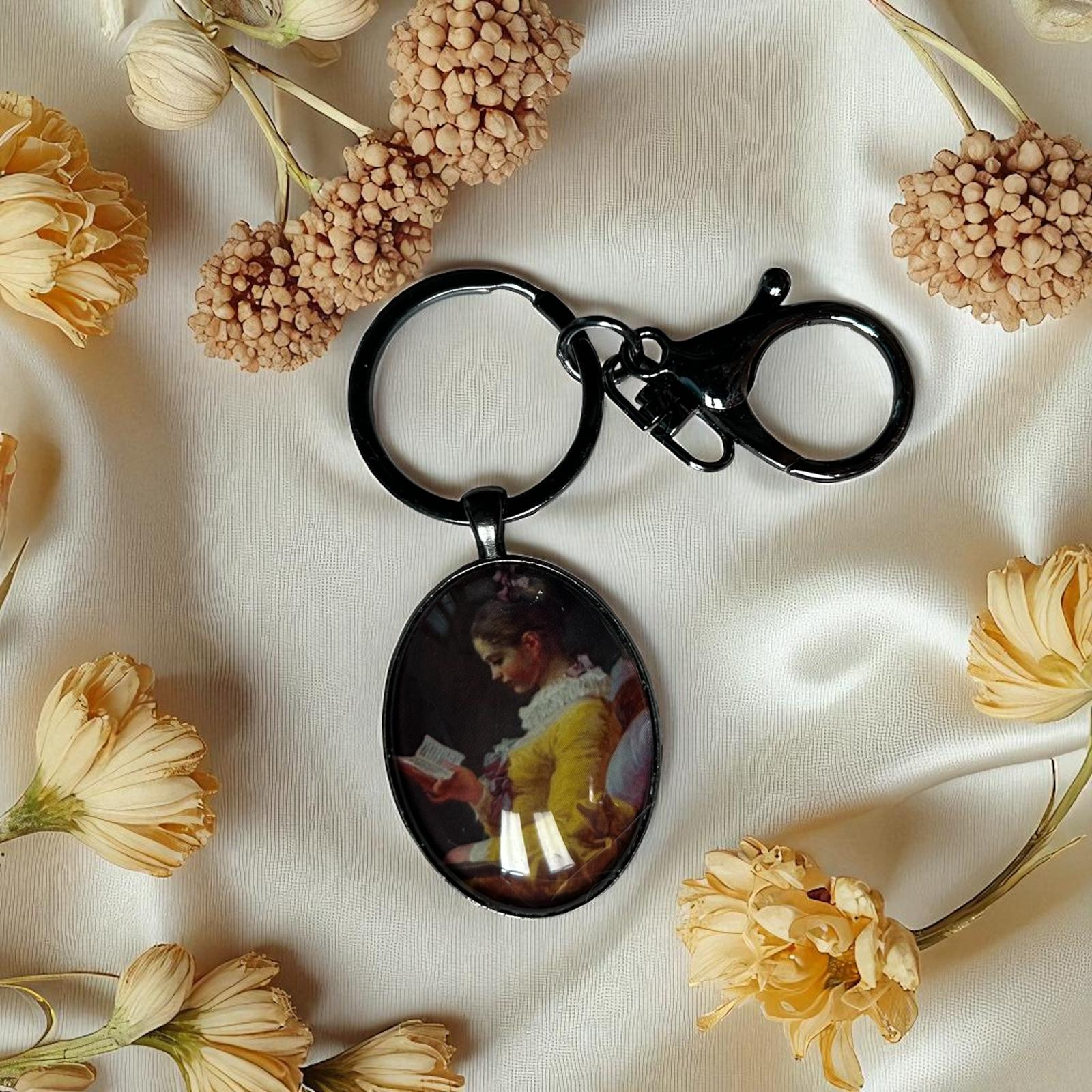 Portachiavi La Lettrice Fragonard Rococò | Lady Nostalgia - Lady Nostalgia