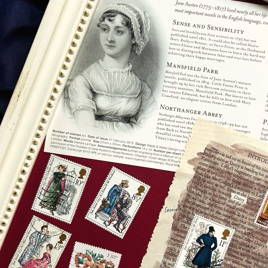 dettaglio di quadro Jane Austen con dettaglio