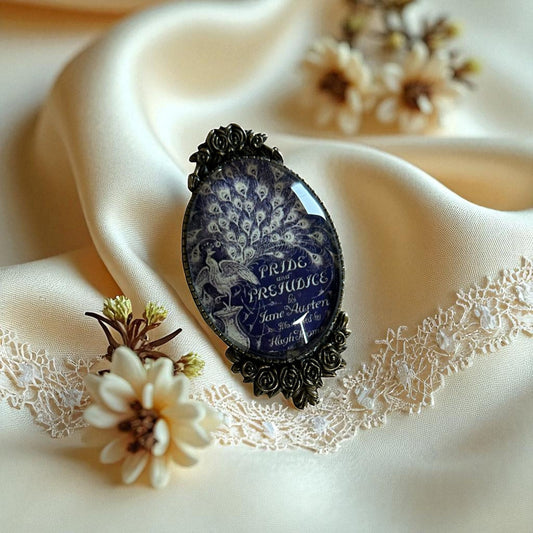 Spilla Jane Austen Orgoglio e Pregiudizio Peacock - Lady Nostalgia