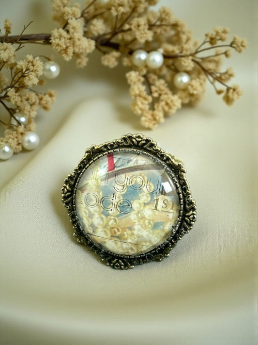 Spilla Perle (francobollo inglese Nostalgia 1992) - Lady Nostalgia